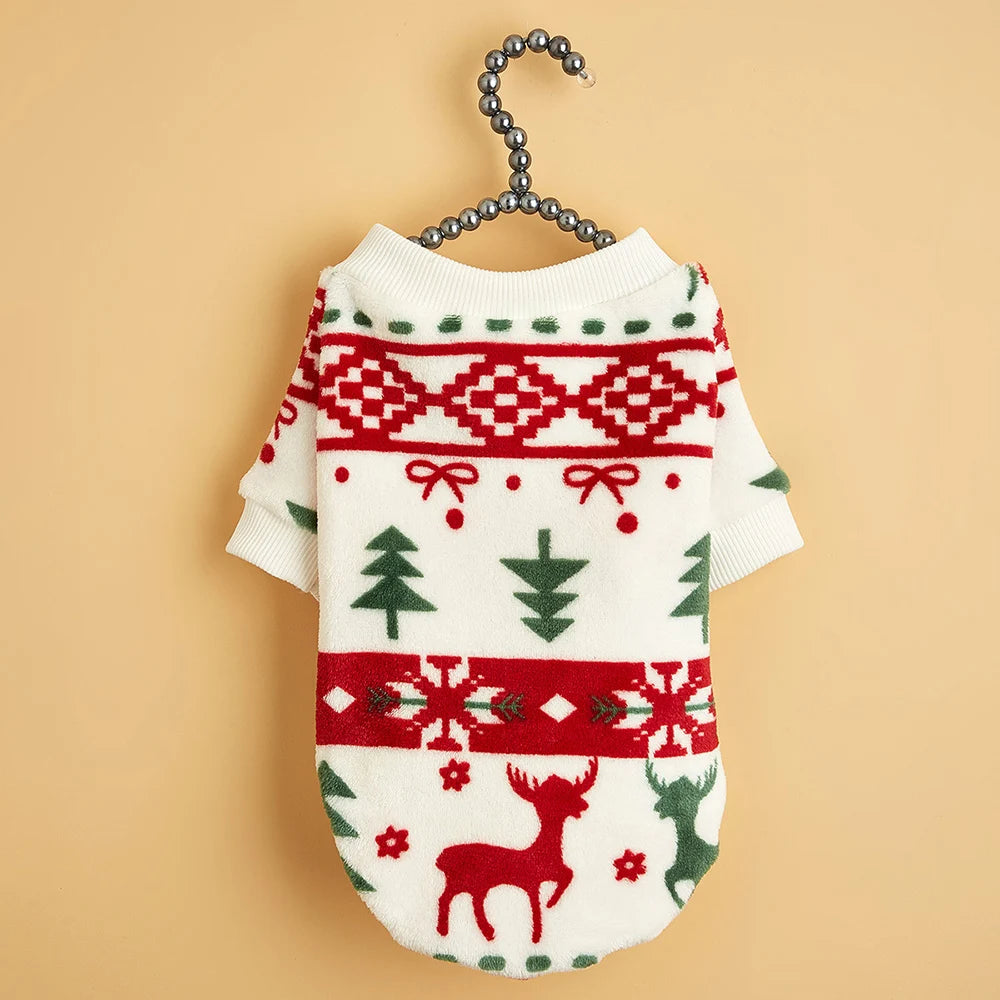 Pull de Noël chaud pour petits chiens et chats