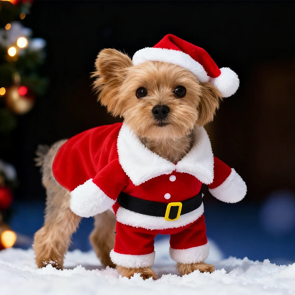 Tenue Père Noël pour chien & chat