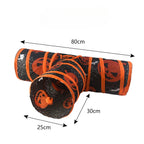 Tunnel Halloween pliable - chat
