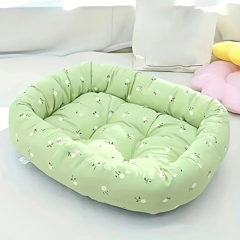 Canapé-lit floral confortable pour chien et chat