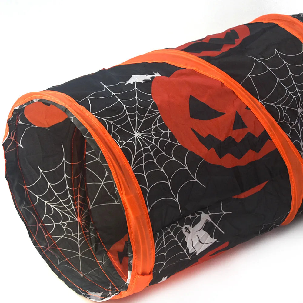 Tunnel Halloween pliable - chat