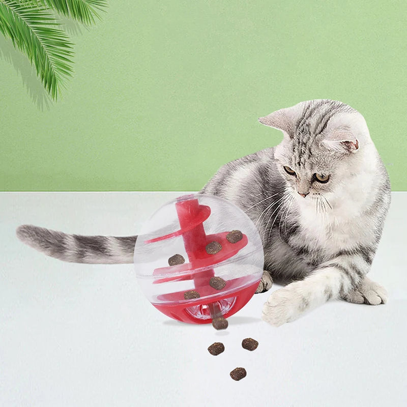 Balle distributrice de friandises pour chat