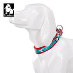 Collier pour chien floral rembourré en nylon