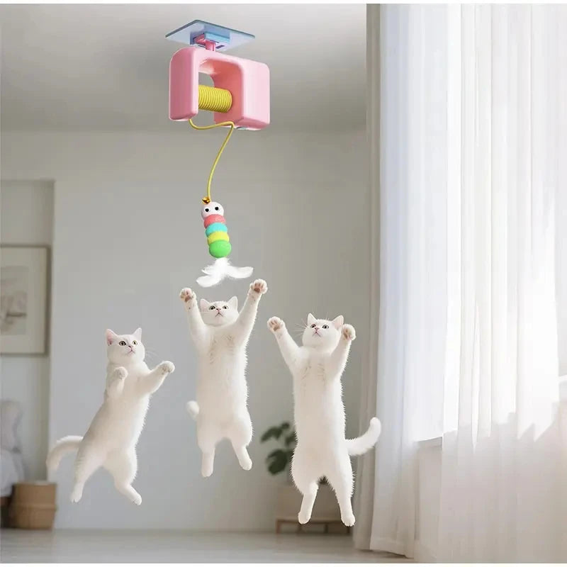 Jouet interactif électrique suspendu pour chat