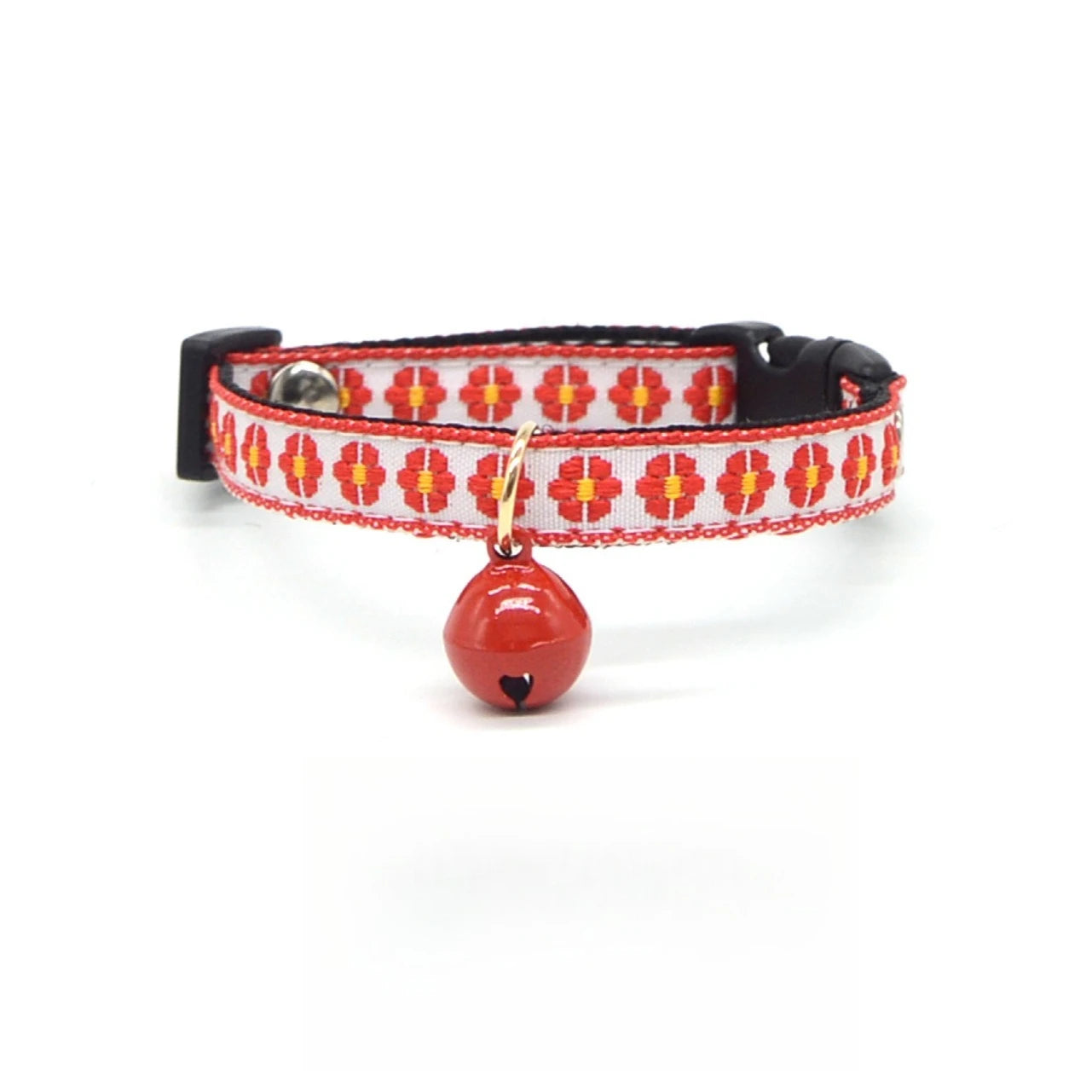 Collier rouge avec clochette - chaton et chat