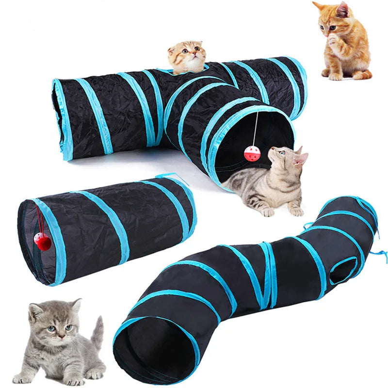 Tunnel de jeu pliable pour chat