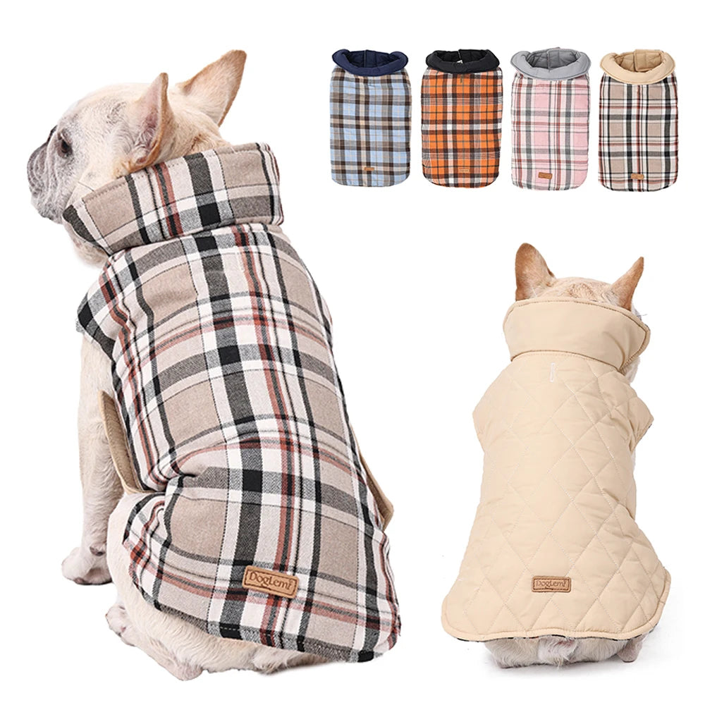 Veste imperméable réversible pour chien
