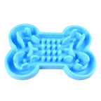 Gamelle lente en silicone en forme d’os pour chien et chat