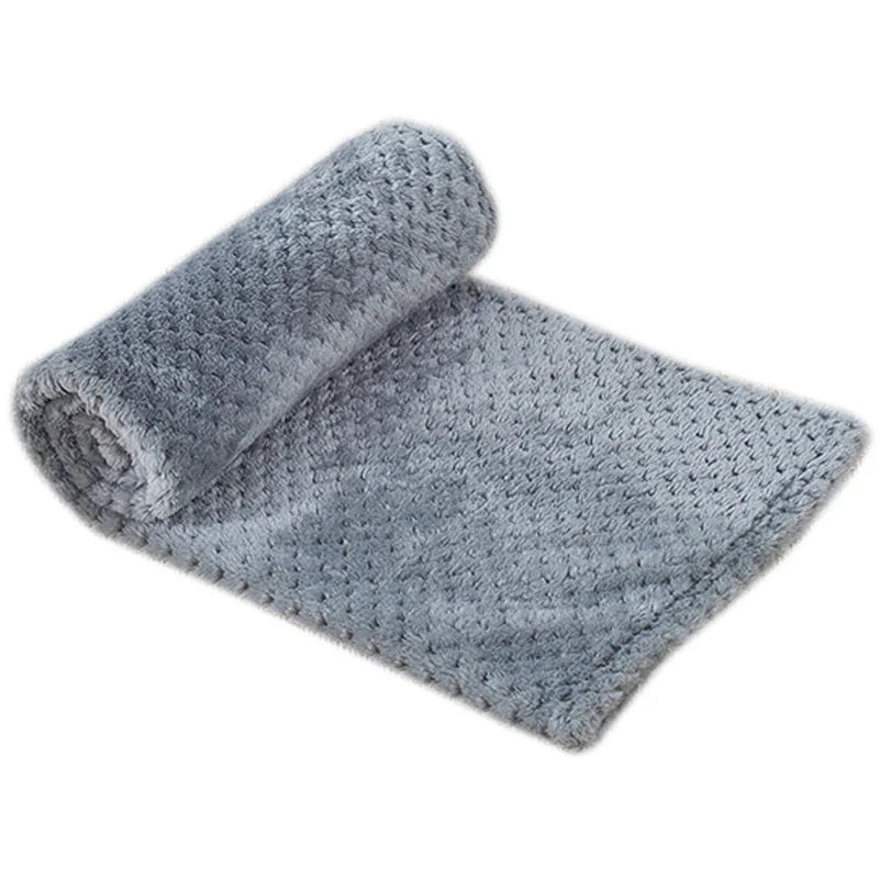 Plaid doux uni pour chien et chat