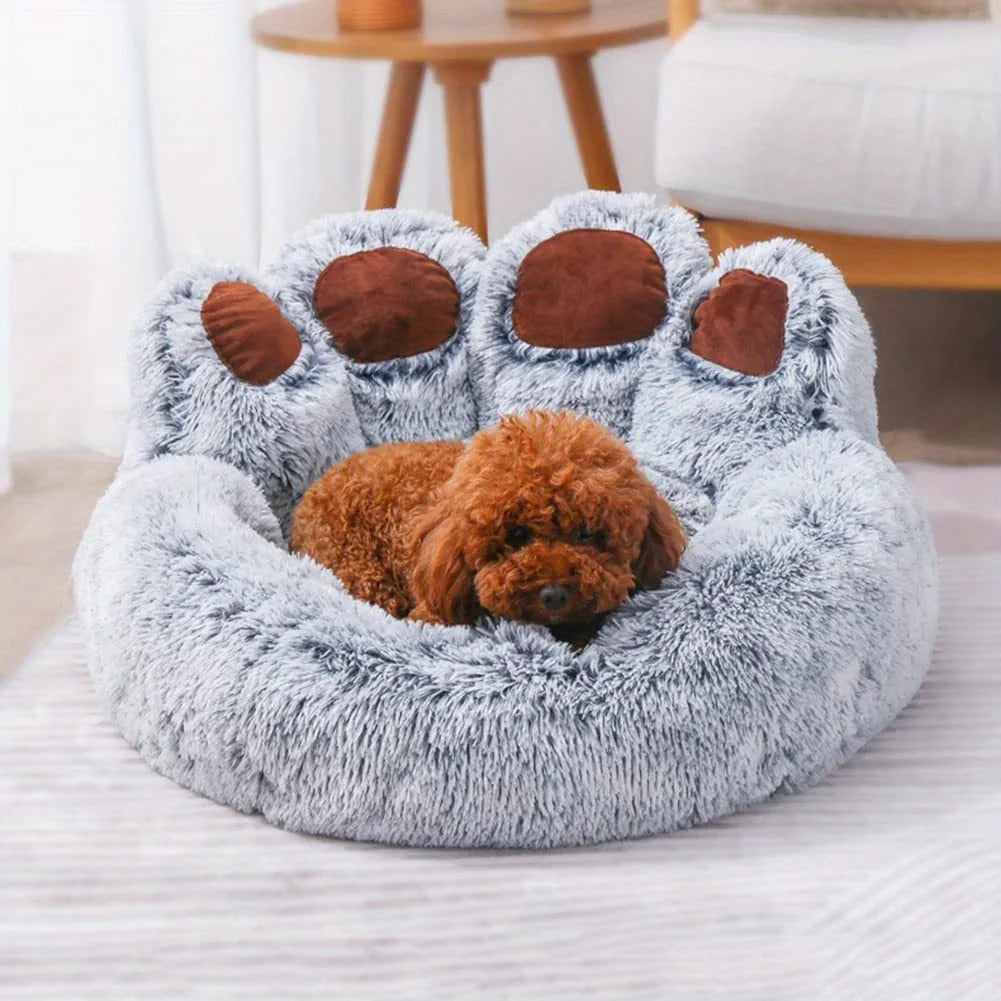 Coussin en forme de pattes de chien