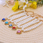 Collier de perles princesse pour chien et chat