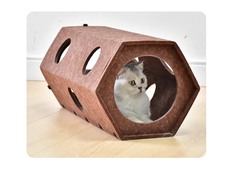 Tunnel de jeu en feutre – chat