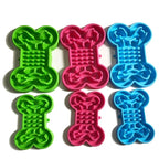 Gamelle lente en silicone en forme d’os pour chien et chat