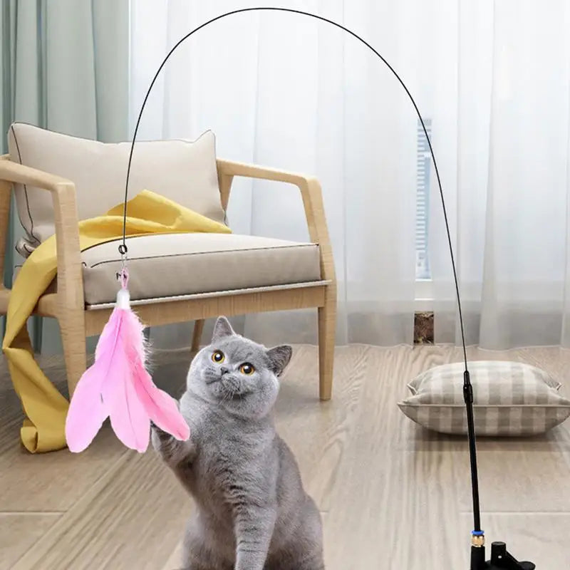 Baguette plume interactive pour chat