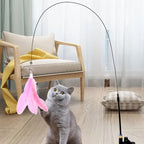 Baguette plume interactive pour chat