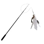 Canne à pêche télescopique avec plume - chat