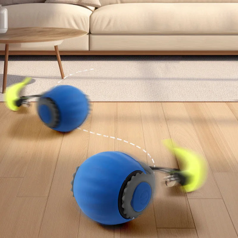 Balle interactive intelligente et rechargeable pour chat