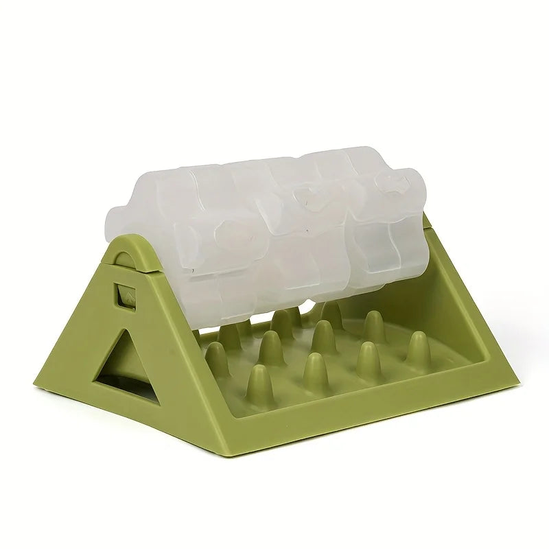 Jouet triangulaire distributeur de friandises interactif pour petit chien et chat