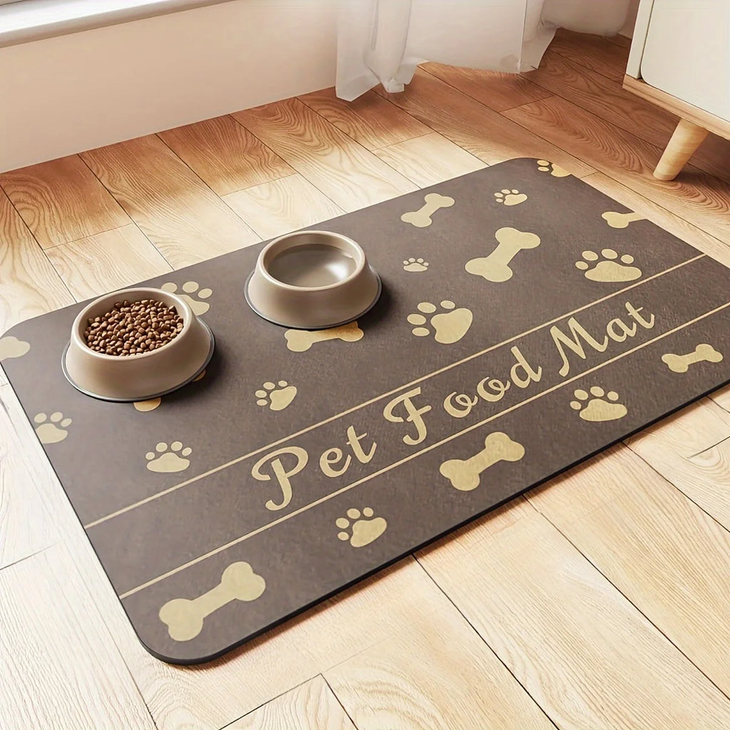 Tapis absorbant pour gamelle - chien ou chat