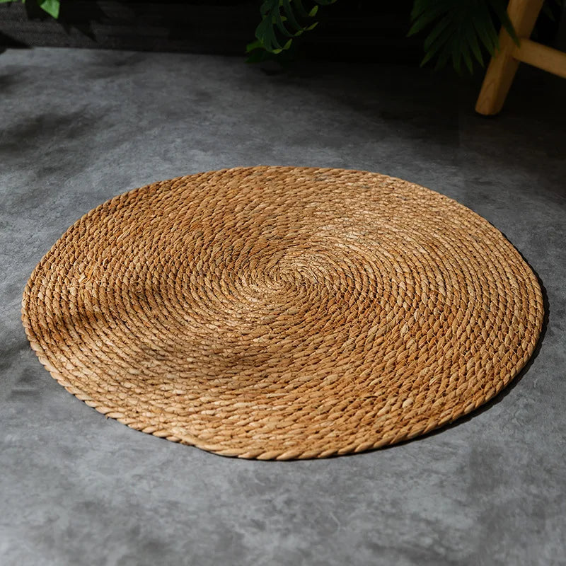 Tapis griffoir naturel en rotin - chat
