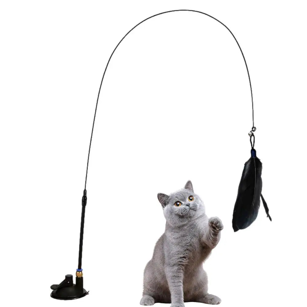 Baguette plume interactive pour chat