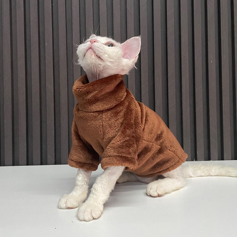 Pull col roulé doux et chaud - chien ou chat