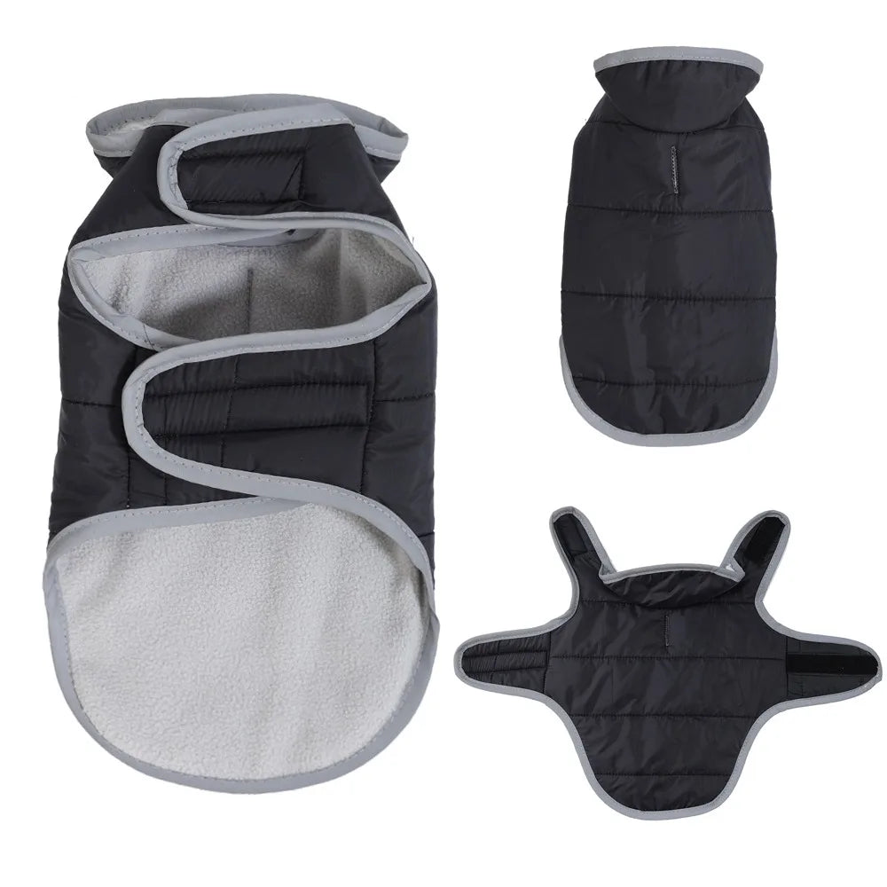 Manteau réversible chaud - chien et chat
