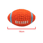 Jouet rugby sonore pour chien en caoutchouc souple