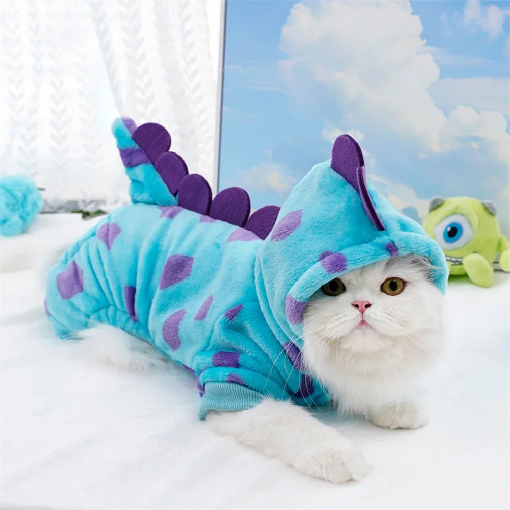 Sweat à capuche dinosaure - chien ou chat