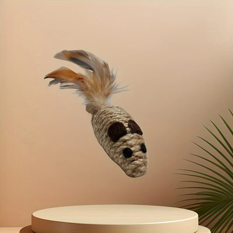 Lot de souris en sisal pour chat