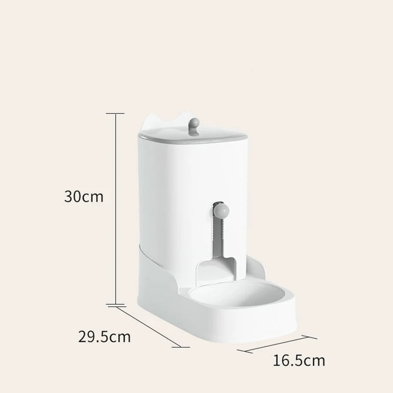 Distributeur automatique d'eau et de croquettes - chien & chat