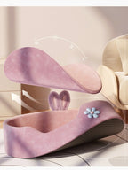 Panier rose en forme d’oreilles de lapin