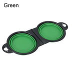 Bol Double Pliable 2 en 1 en Silicone pour chien et chat