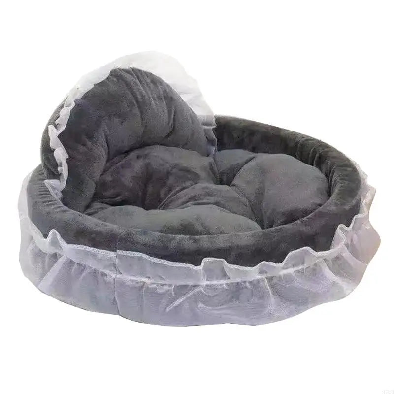 Lit pour chien et chat style princesse en dentelle