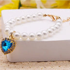 Collier de perles princesse pour chien et chat