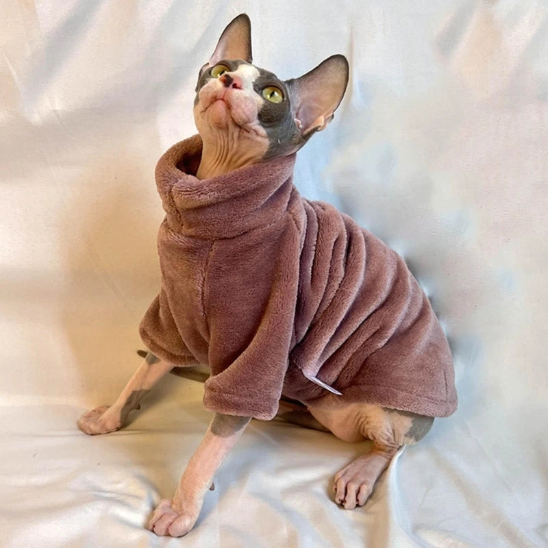 Pull col roulé doux et chaud - chien ou chat