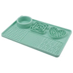 Tapis de léchage lent pour chien avec ventouse
