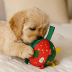 Balle de Noël grinçante pour chien & chat