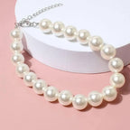 Collier perlé cœur - chat ou petit chien