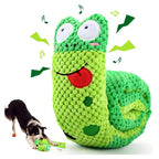 Peluche escargot interactive pour chien