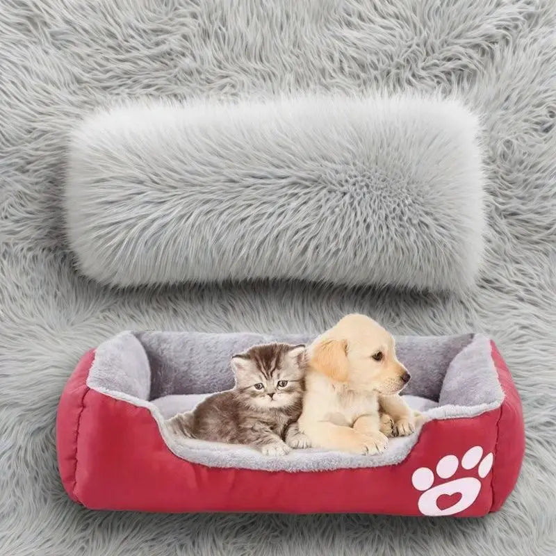 Lit rectangulaire douillet pour chien & chat