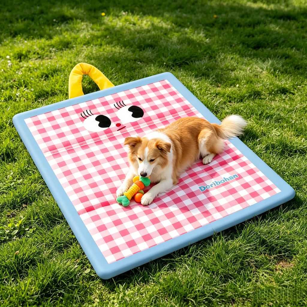 Tapis rafraîchissant réversible - chien et chat