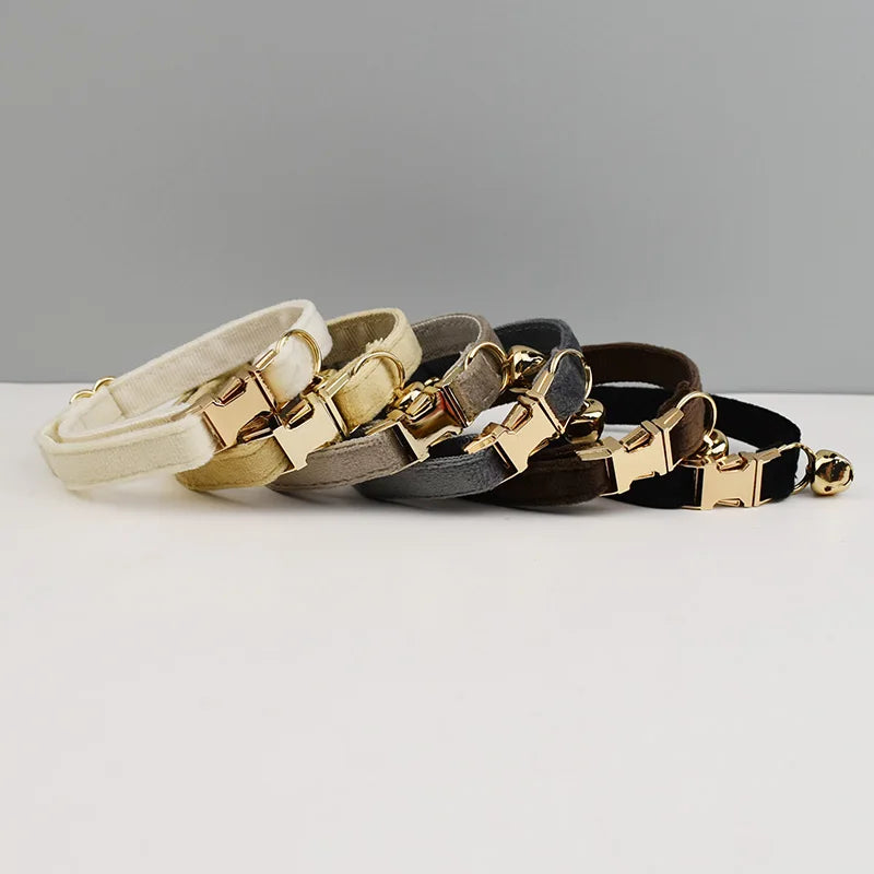 Collier en Velours Hypoallergénique pour Chat