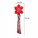 Jouet de Noël en corde & peluche pour chien & chiot