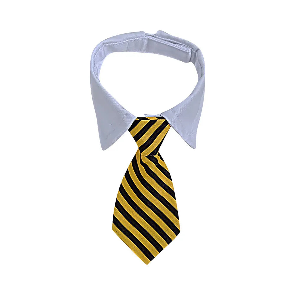 Collier cravate rayé pour chat et petit chien