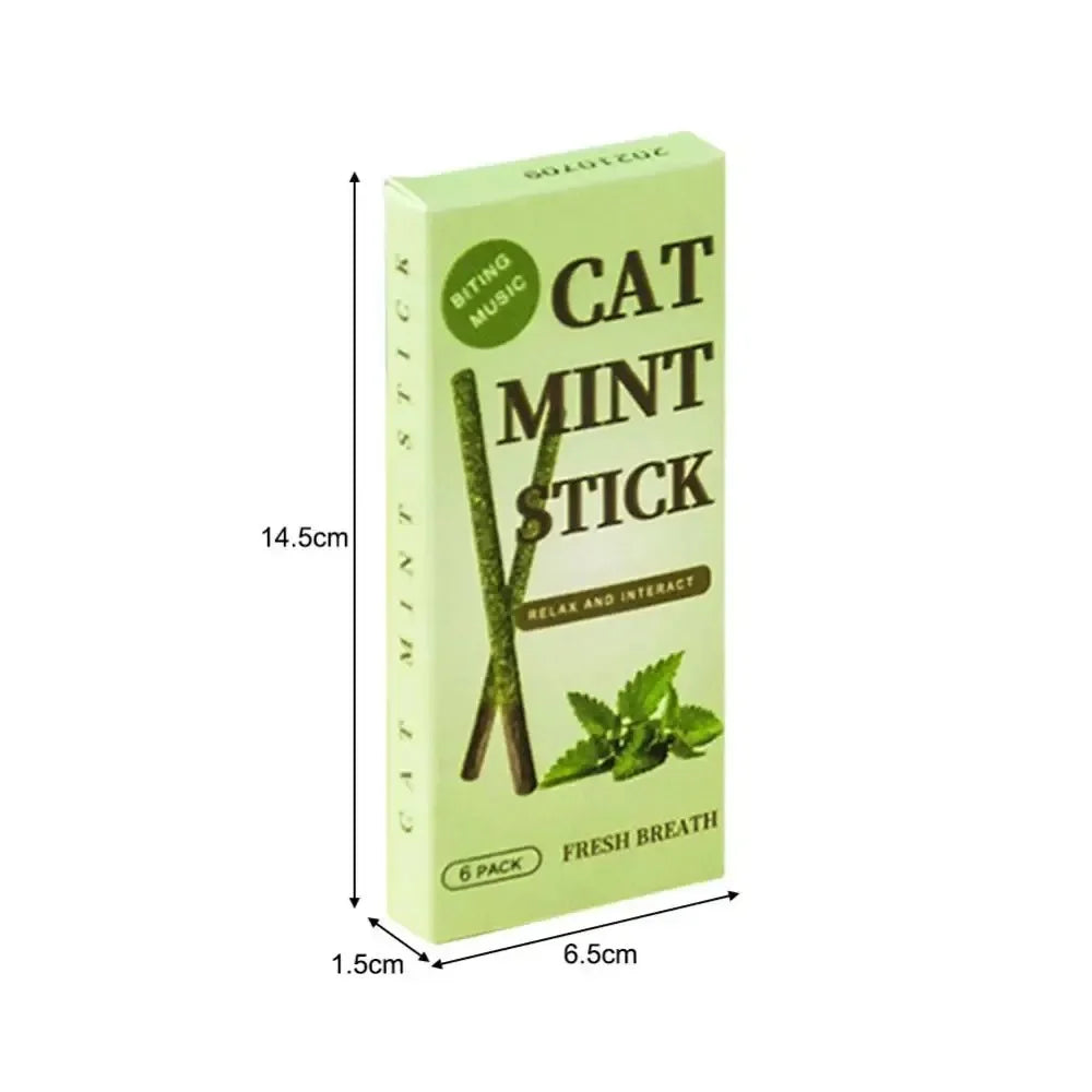 Lot de 6 bâtonnets naturels pour chat