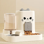 Distributeur 2-en-1 eau et croquettes - chat ou petit chien