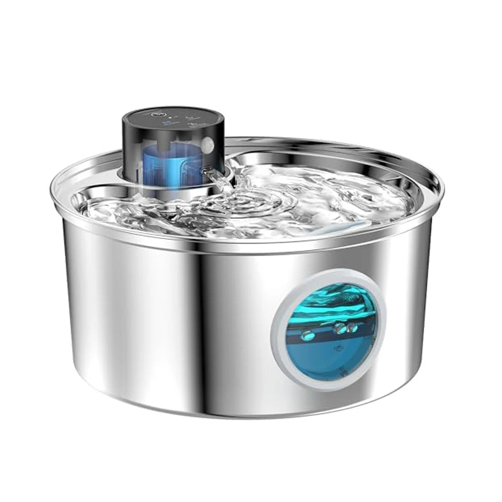 Fontaine à eau inox 3,2 L - chat et chien