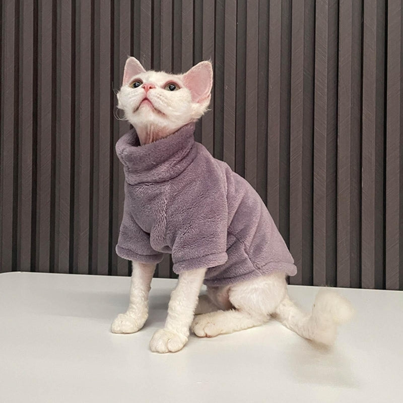 Pull col roulé doux et chaud - chien ou chat