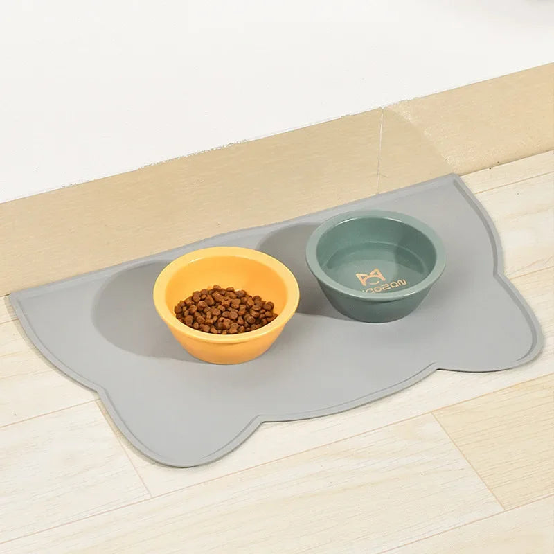 Tapis en silicone tête de chat